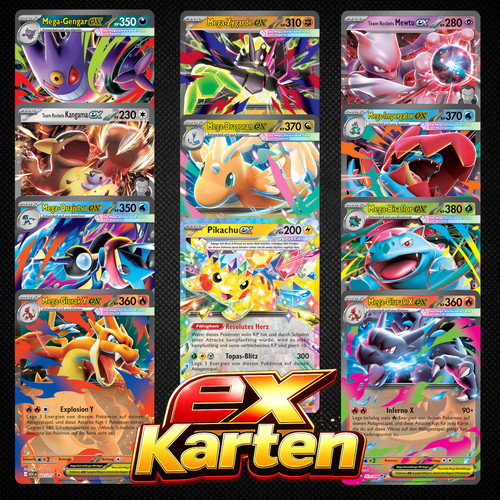 Pokemon karten auswahl - ex,