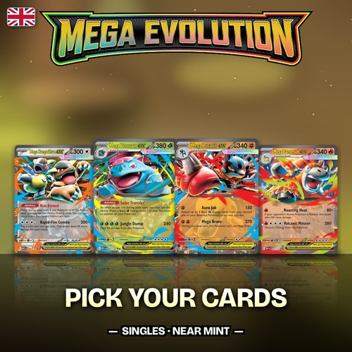 Pokemon cards mega - mega, evolution