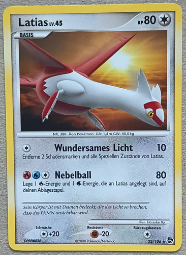 Latias rare 106 pokémon - rare,