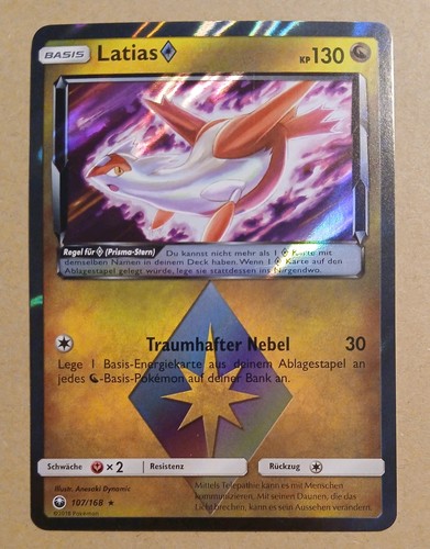Pokemon karte latias 107 168 - karte, 107/168