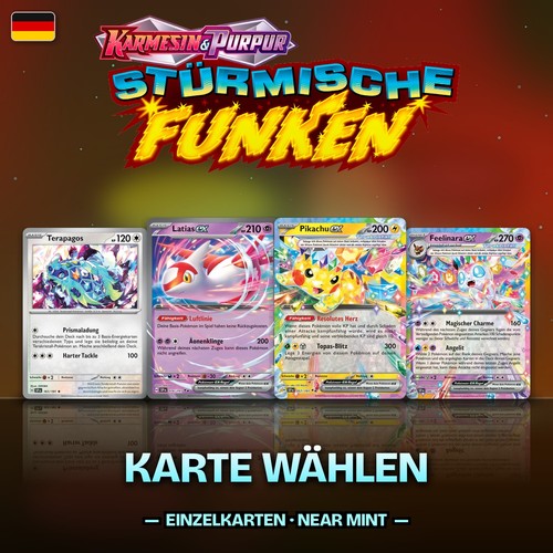 Pokemon karten stürmische - karten,