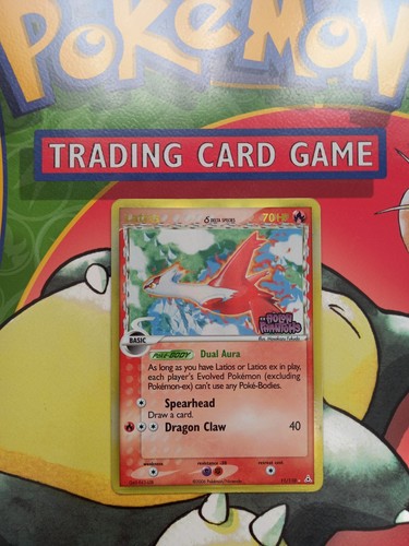 Latias 110 stamped - 11/110, reverse